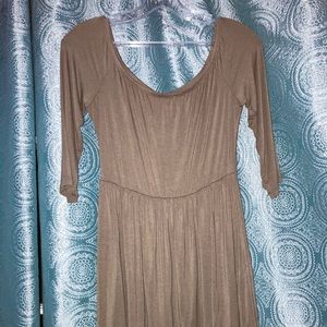 Elastic off the shoulder dress